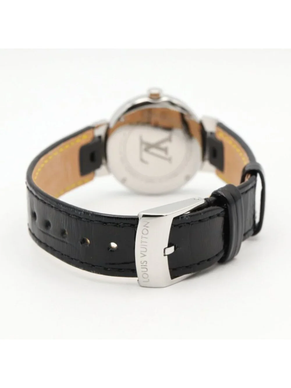 Louis Vuitton Watch Tambour Moon Divine 28 Black Stainless Steel